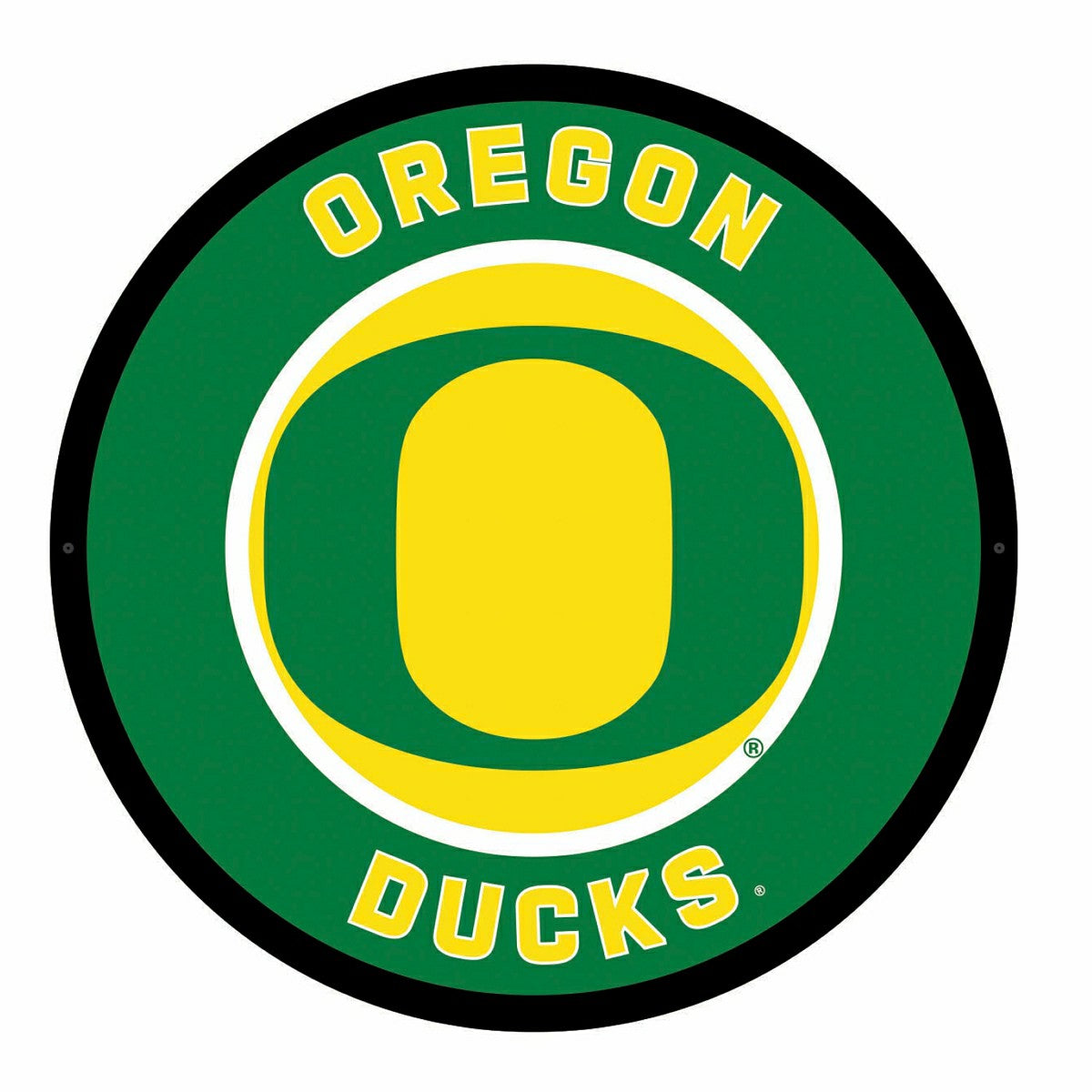 LED Wall Decor, Round, University of Oregon, Collegiate, Home