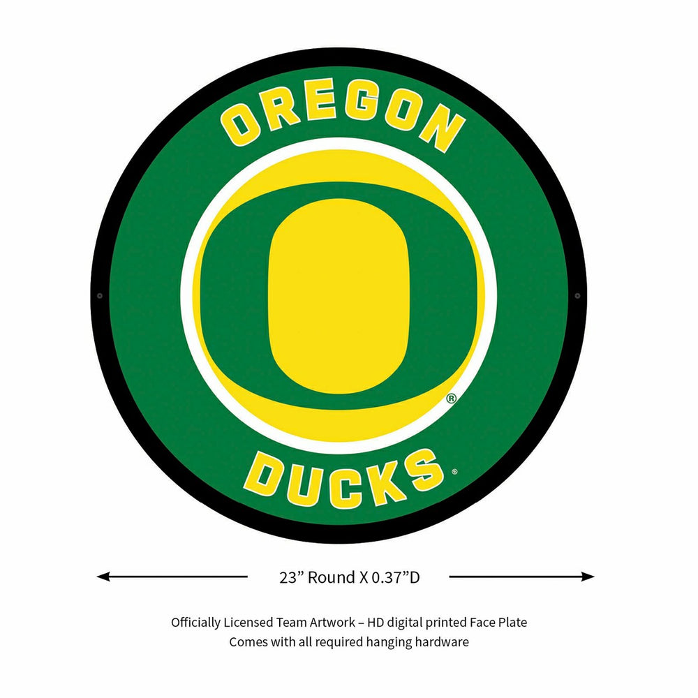 LED Wall Decor, Round, University of Oregon, Collegiate, Home