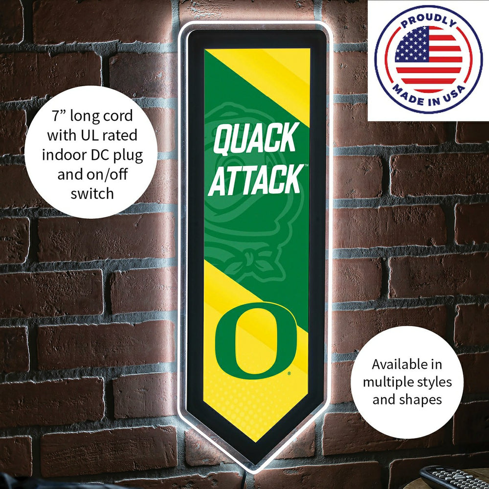 LED Wall Decor, Pennant, University of Oregon, Collegiate, Home