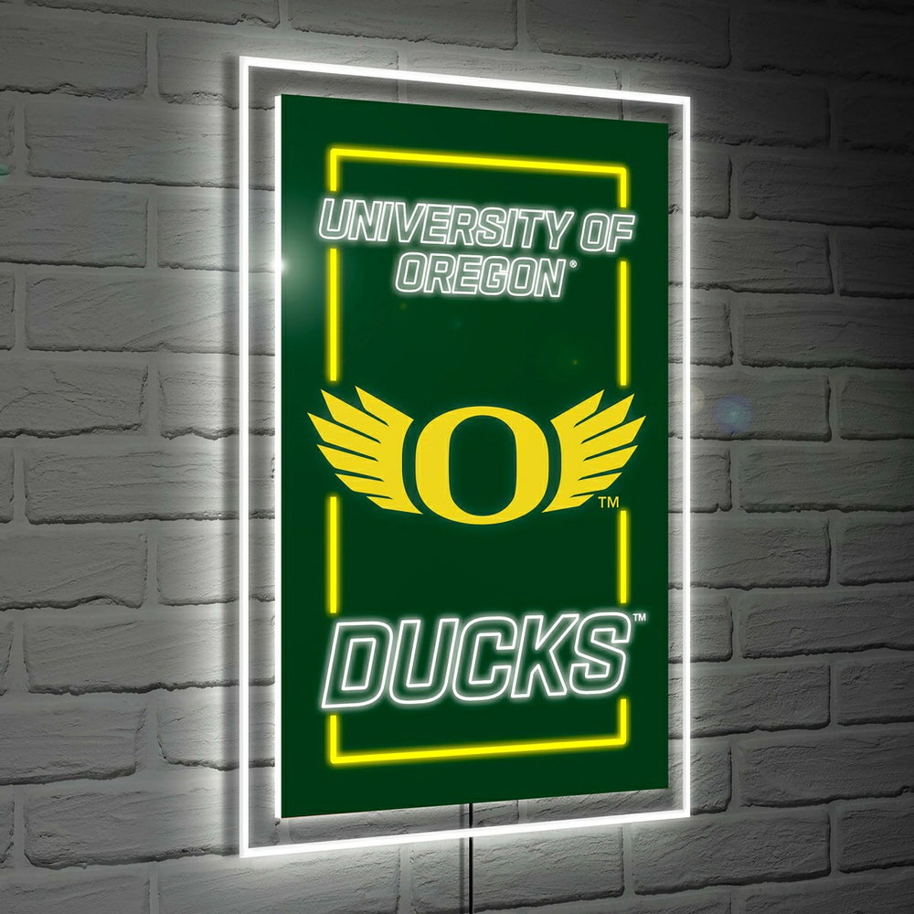 University of Oregon College Rectangle Neolite LED Decor, Collegiate, Home