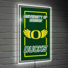 University of Oregon College Rectangle Neolite LED Decor, Collegiate, Home