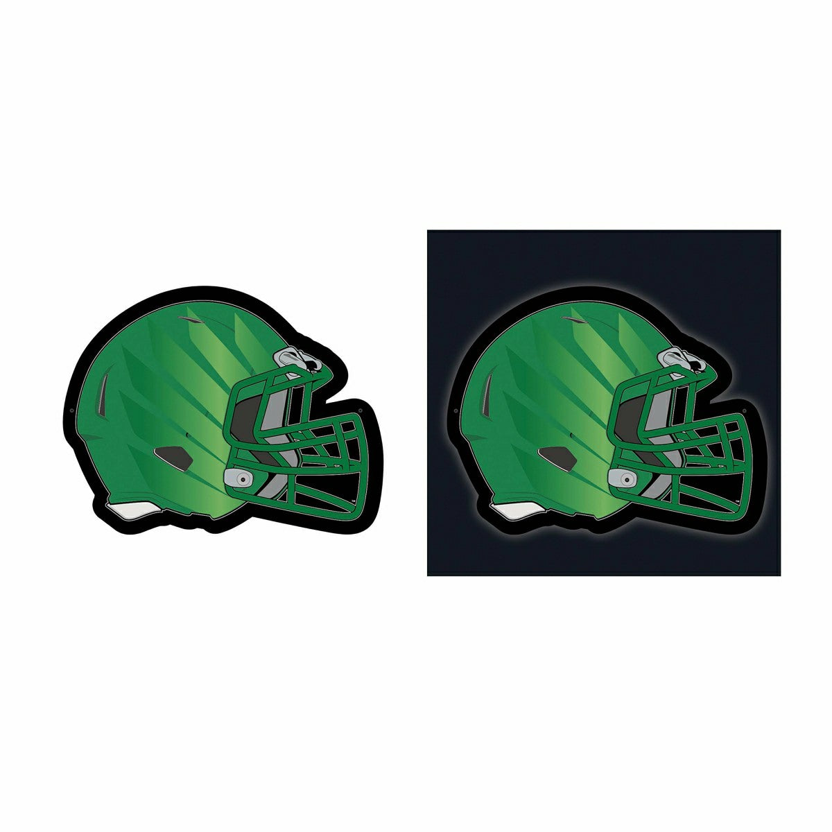 University of Oregon College Helmet Edgelite LED Decor, Wings, Collegiate, Home