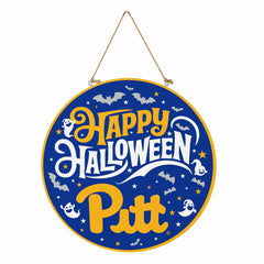 University of Pittsburgh Halloween Round Door Décor with Hanging Rope,, Collegiate, Home