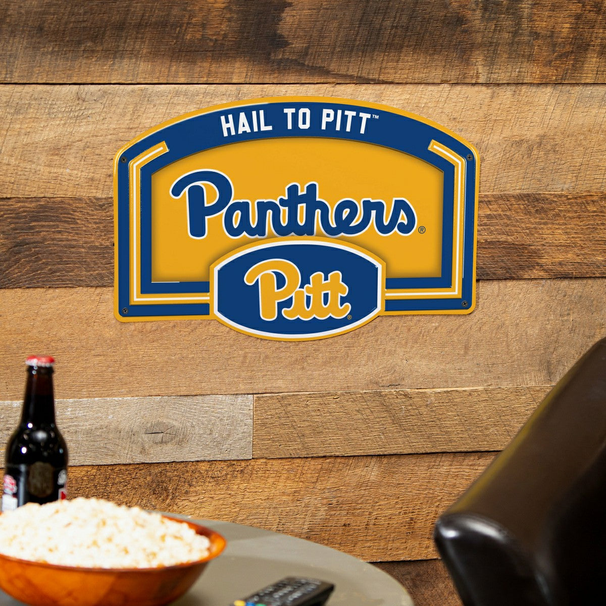 University of Pittsburgh USA Embossed Steel Wall Sign, 11" x 17", Collegiate, Home