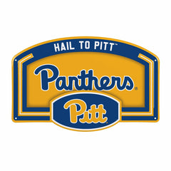 University of Pittsburgh USA Embossed Steel Wall Sign, 11" x 17", Collegiate, Home