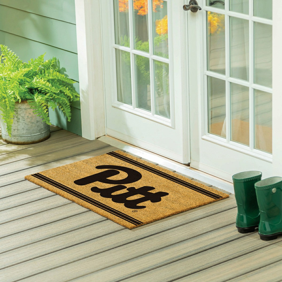 University of Pittsburgh Large One Color Coir Mat, 36"x24", Collegiate