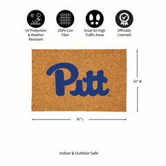 University of Pittsburgh Large Full Color Coir Mat, 36"x24", Collegiate