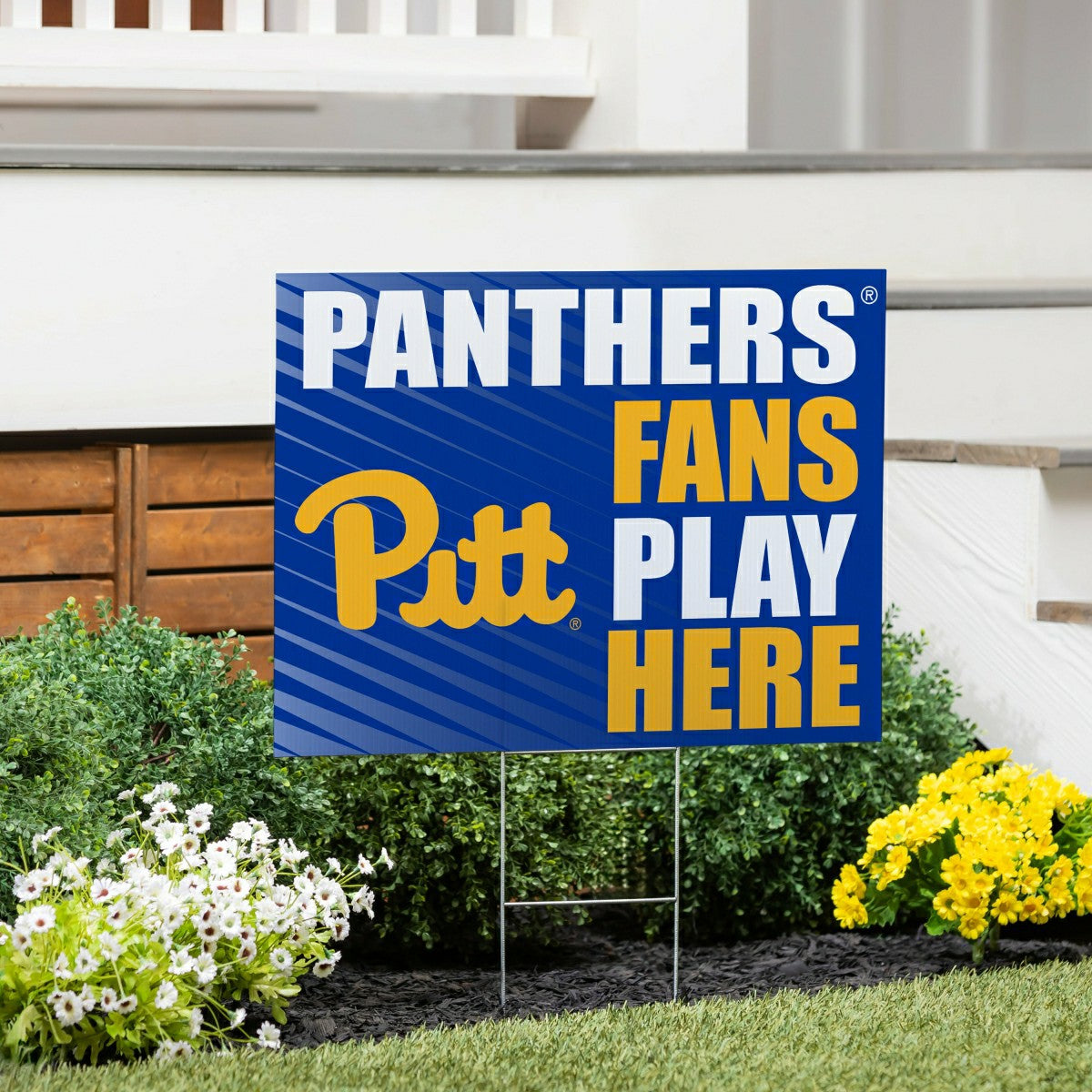 University of Pittsburgh Coroplast Yard Sign "Fans Play Here", Collegiate, Home