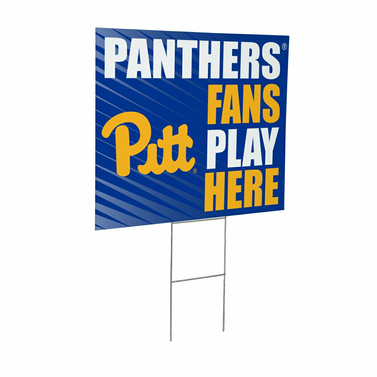 University of Pittsburgh Coroplast Yard Sign "Fans Play Here", Collegiate, Home
