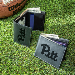 University of Pittsburgh, Bi-Fold and Tri-Fold Wallet Gift Set, Black, Collegiate, Home