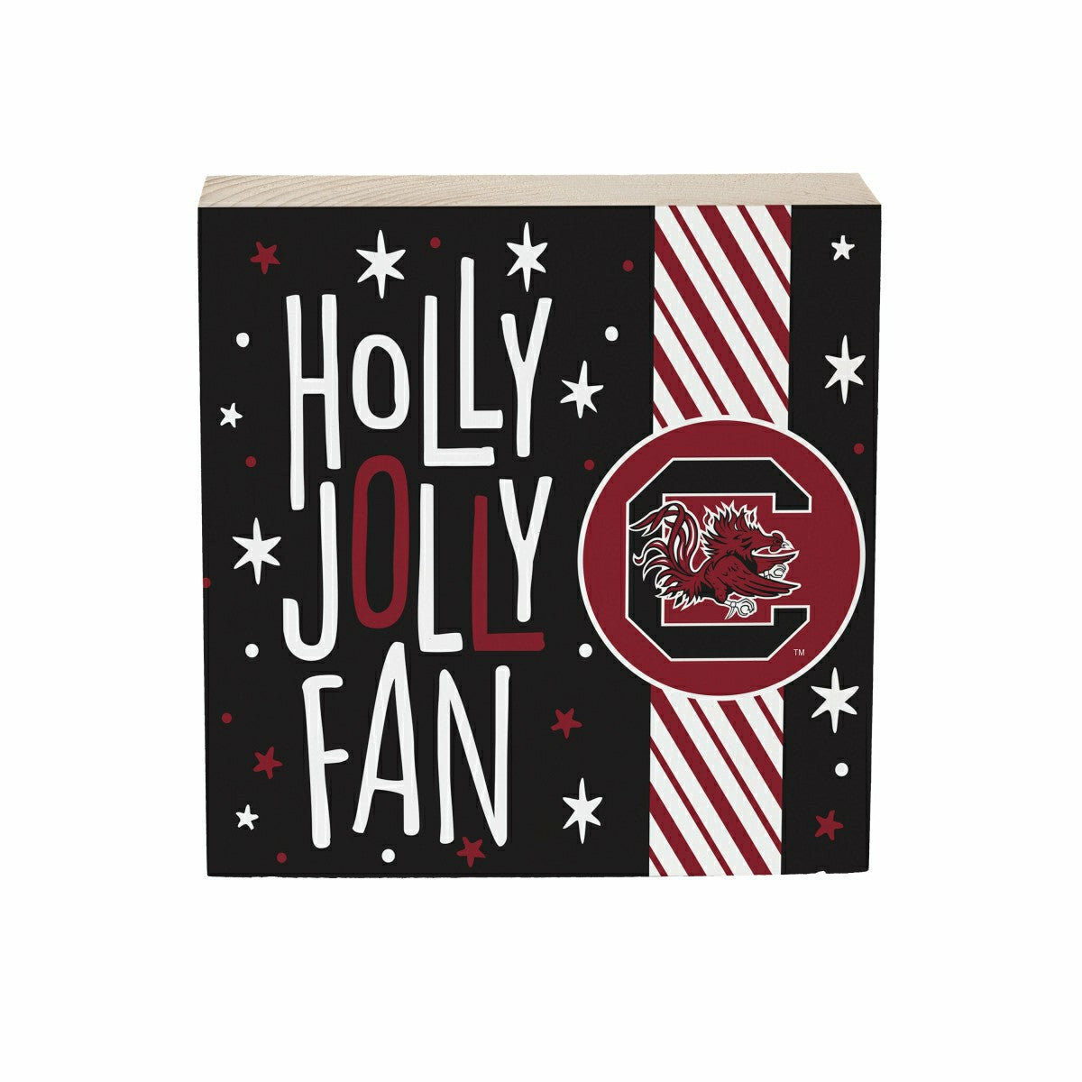 University of South Carolina Block, Holiday, 6x6, Collegiate, Home
