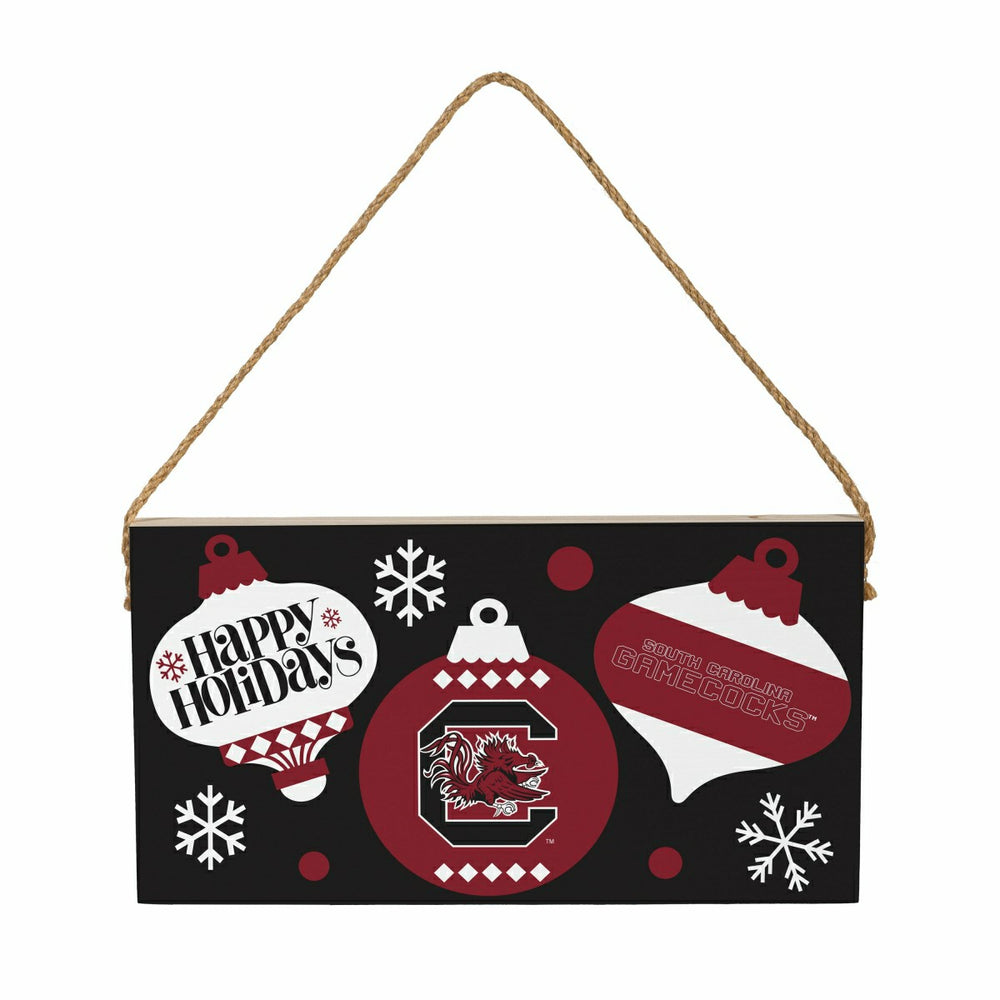 University of South Carolina Holiday Wood Wall Sign, 6x11, Collegiate, Home