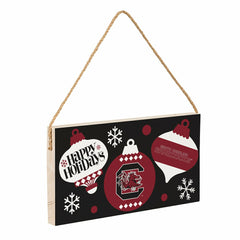 University of South Carolina Holiday Wood Wall Sign, 6x11, Collegiate, Home