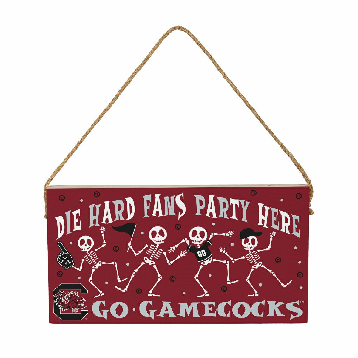 University of South Carolina Halloween Wood Wall Sign, 6x11, Collegiate, Home