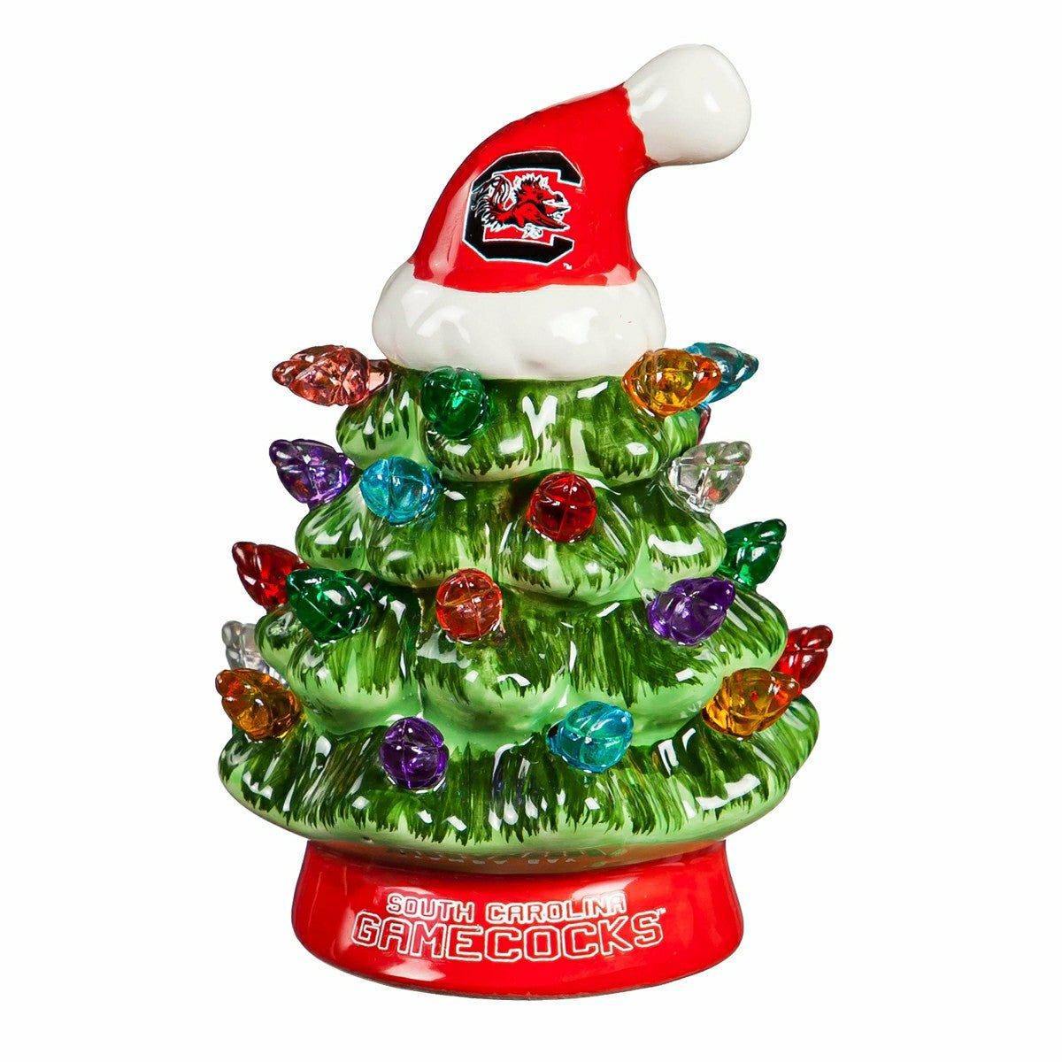 4" Mini LED Tabletop Christmas Tree, Set of 2, University of South Car, Collegiate, Home