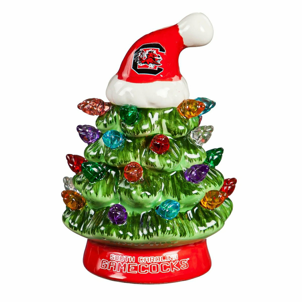 4" Mini LED Tabletop Christmas Tree, Set of 2, University of South Car, Collegiate, Home