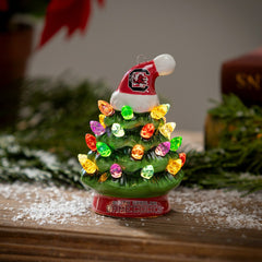 4" Mini LED Tabletop Christmas Tree, Set of 2, University of South Car, Collegiate, Home