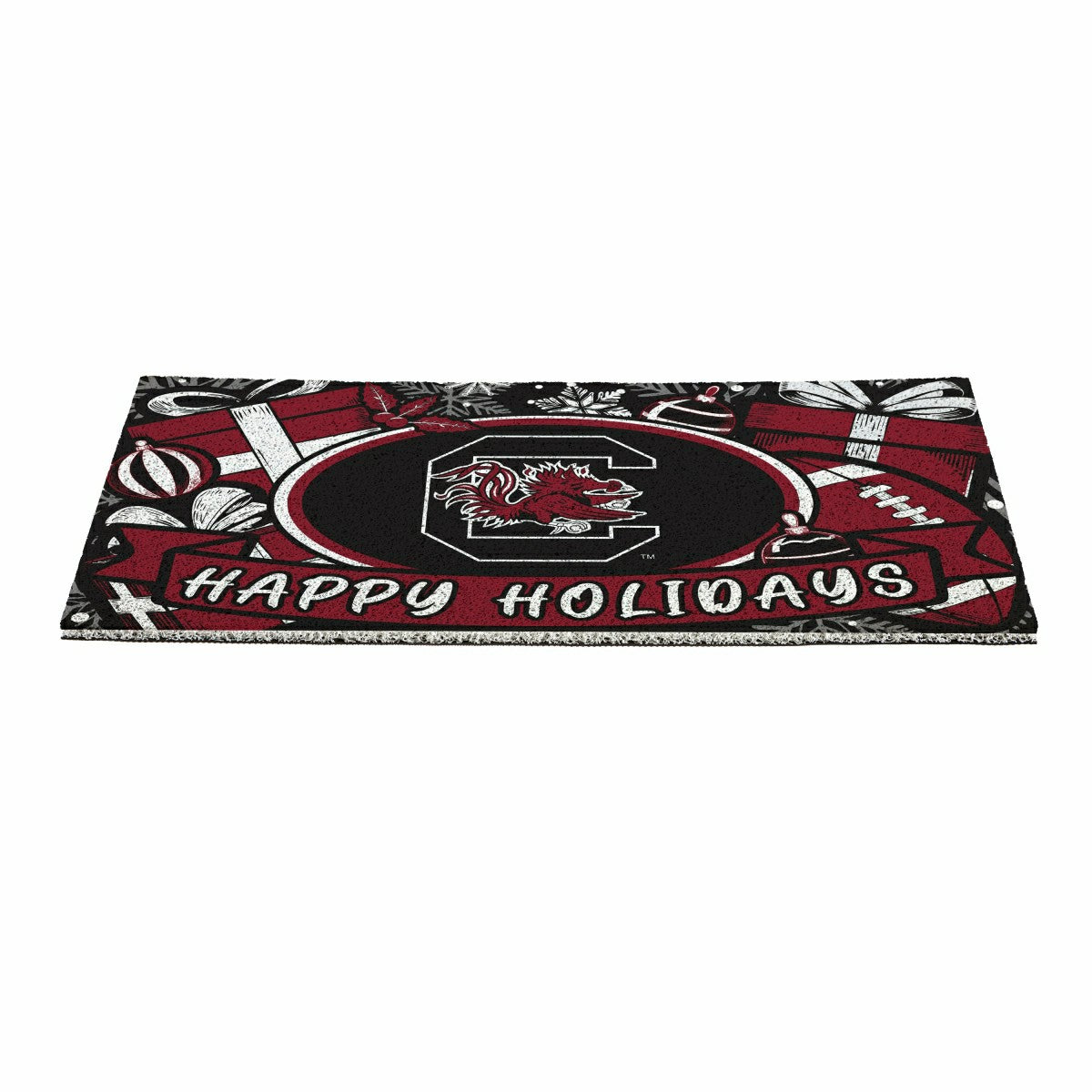 University of South Carolina Holiday PVC Mat, 28"x16", Collegiate