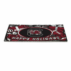 University of South Carolina Holiday PVC Mat, 28"x16", Collegiate