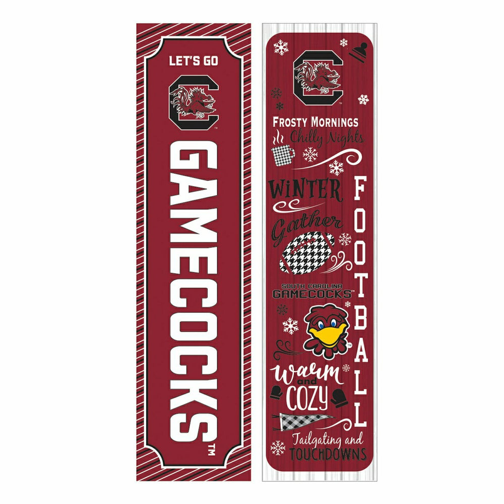 46" Double Sided Leaner, University of South Carolina, Winter Seasonal, Collegiate, Home