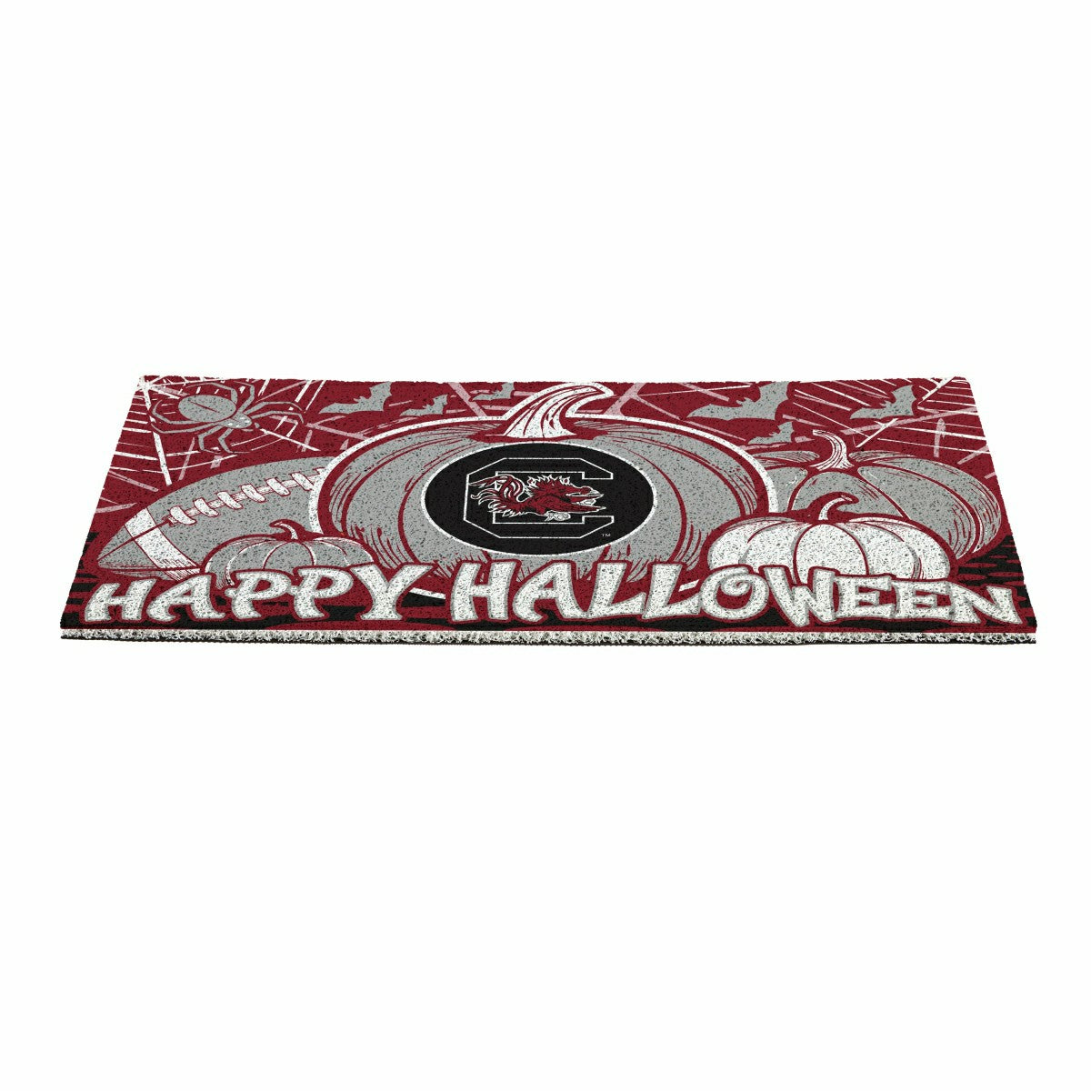 University of South Carolina Halloween PVC Mat, 28"x16", Collegiate
