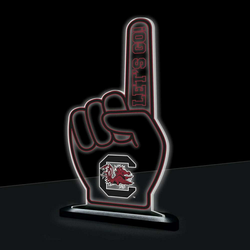 University of South Carolina College Foam Finger Desklite LED Decor, Collegiate, Home