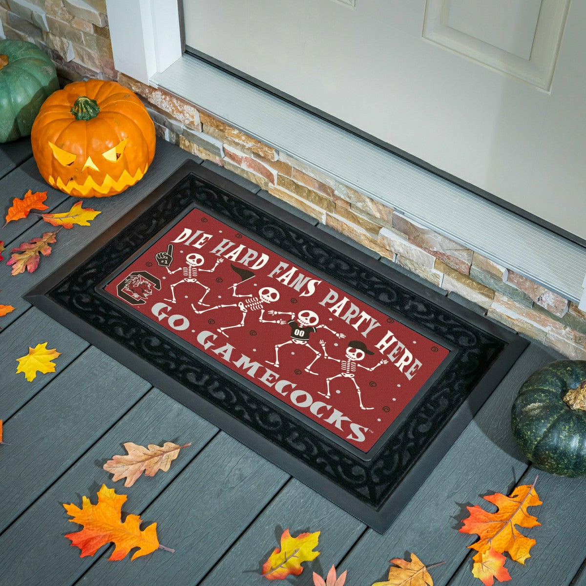 University of South Carolina Flocked Coir Halloween Sassafras Switch M, Collegiate