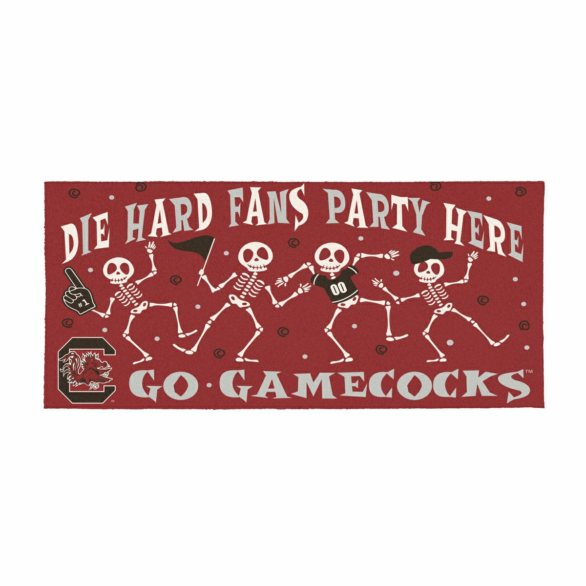 University of South Carolina Flocked Coir Halloween Sassafras Switch M, Collegiate