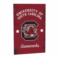 University of South Carolina Wood Wall Sign, 16x24, Collegiate, Home
