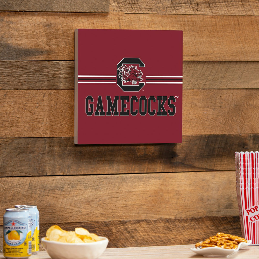University of South Carolina Wood Wall Sign, 12x12, Collegiate, Home