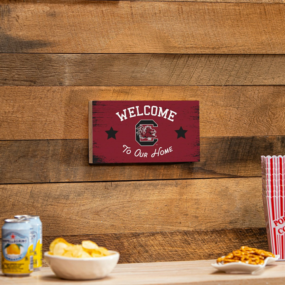 University of South Carolina Wood Wall Sign, 6x11, Collegiate, Home
