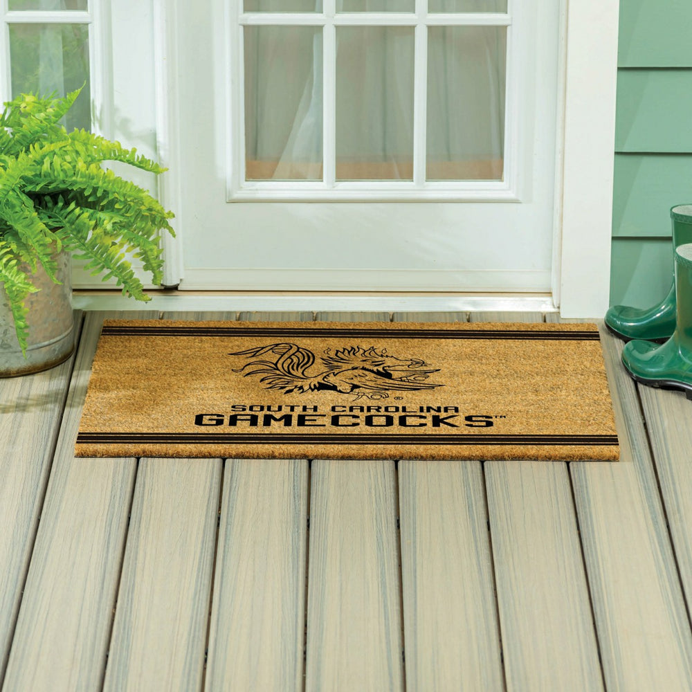 University of South Carolina Large One Color Coir Mat, 36"x24", Collegiate