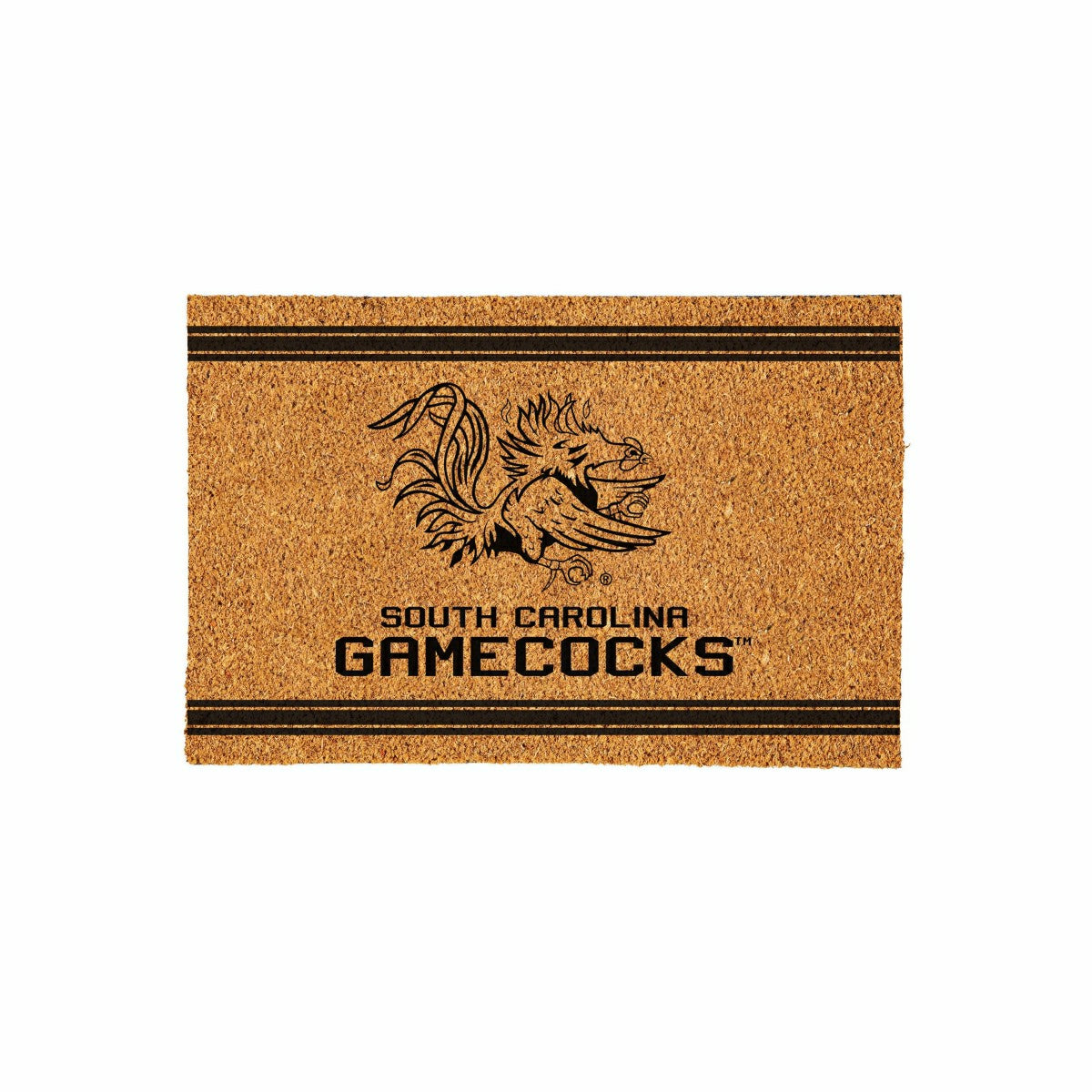University of South Carolina Large One Color Coir Mat, 36"x24", Collegiate