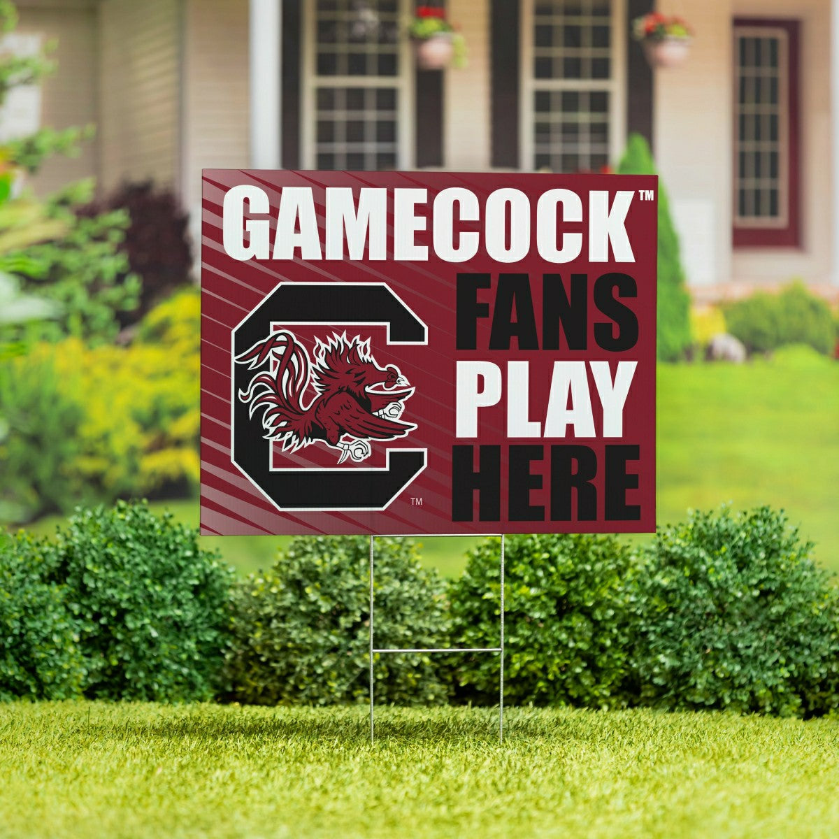 University of South Carolina Coroplast Yard Sign "Fans Play Here", Collegiate, Home
