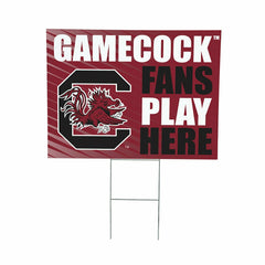 University of South Carolina Coroplast Yard Sign "Fans Play Here", Collegiate, Home