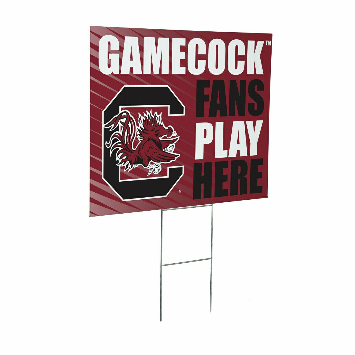 University of South Carolina Coroplast Yard Sign "Fans Play Here", Collegiate, Home