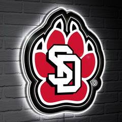 LED Wall Decor, Glazelite, College Mascot, University of South Dakota, Collegiate, Home