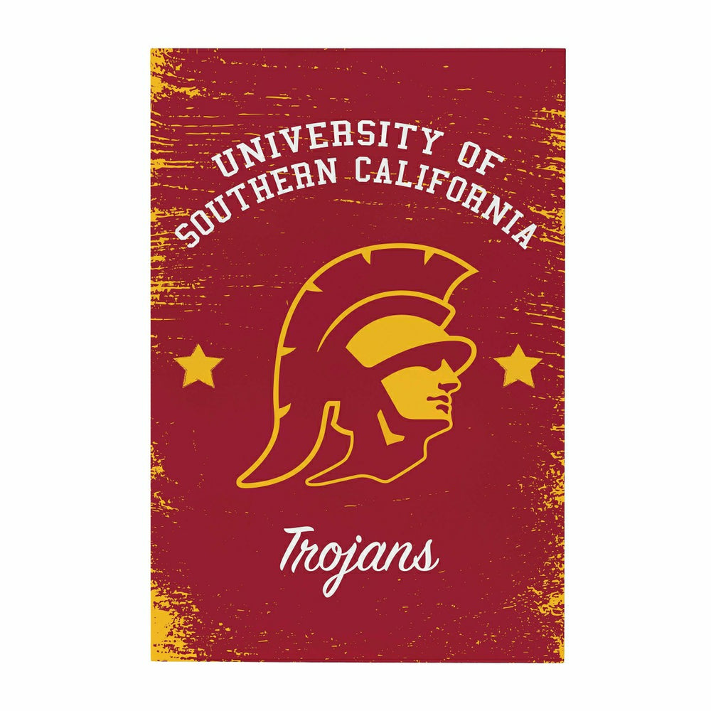 University of Southern California Wood Wall Sign, 16x24, Collegiate, Home