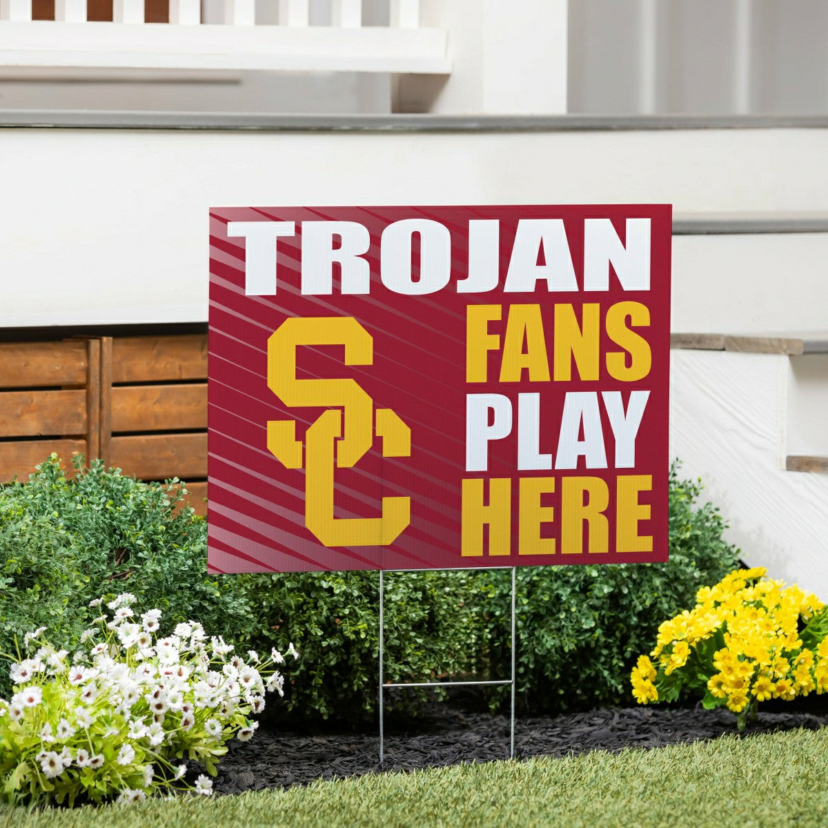 University of Southern California Coroplast Yard Sign "Fans Play Here", Collegiate, Home