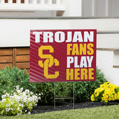University of Southern California Coroplast Yard Sign "Fans Play Here", Collegiate, Home