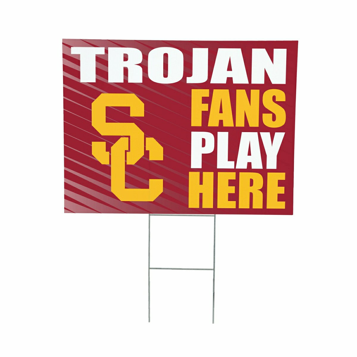 University of Southern California Coroplast Yard Sign "Fans Play Here", Collegiate, Home