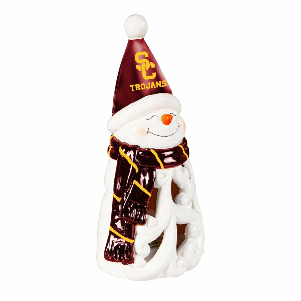 University of Southern California Snowman LED Statuary, 8", Collegiate, Home
