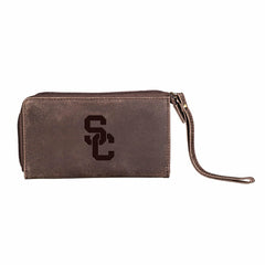 Wristlet Wallet, Brown, University of Southern California, Collegiate, Home