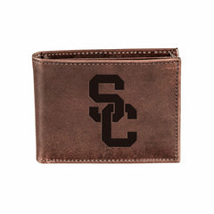 University of Southern California, Bi-Fold Wallet, Brown, CH, 100% Gen, Collegiate, Home