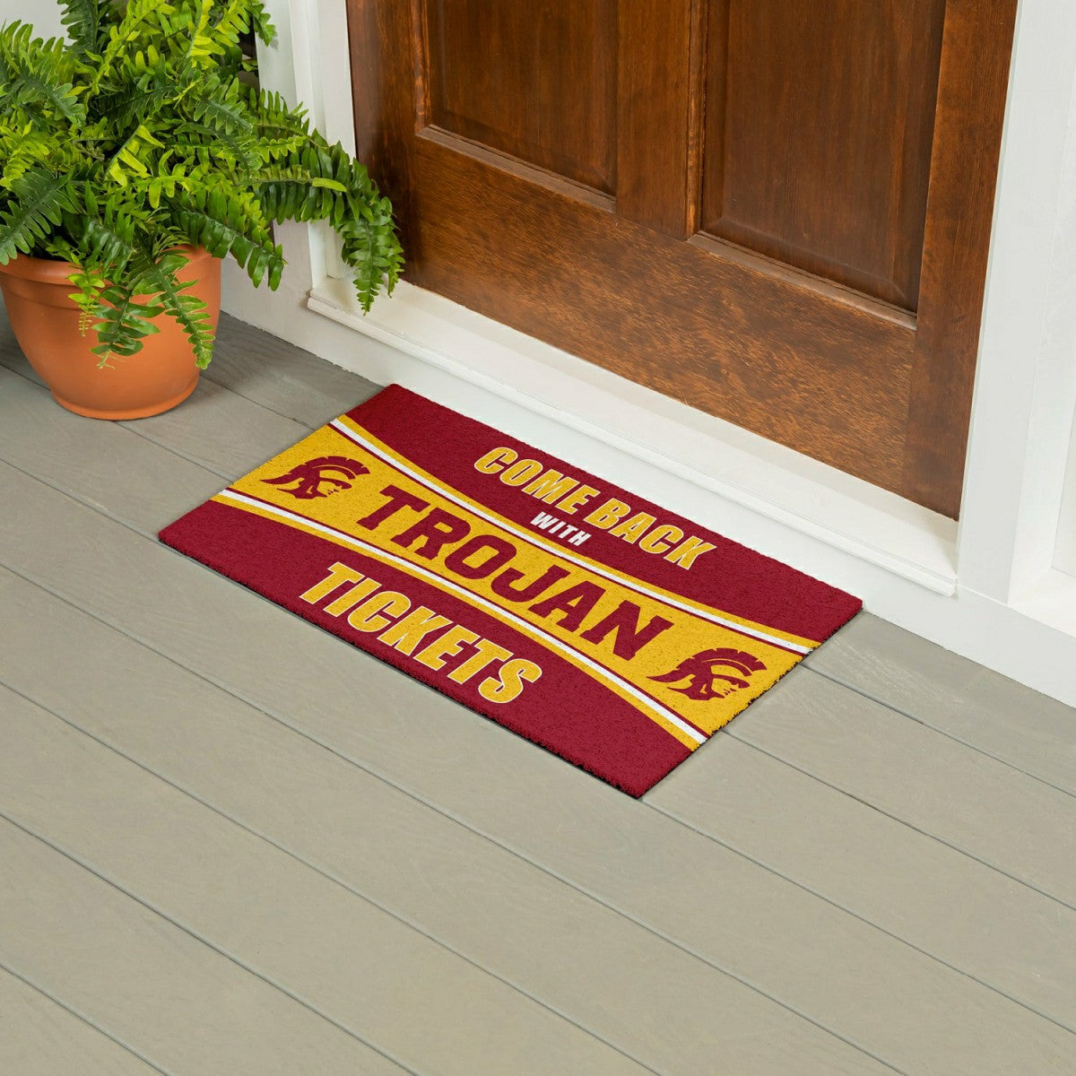 28" x 16" PVC Trapper Mat, Come Back with Tickets, University of South, Collegiate