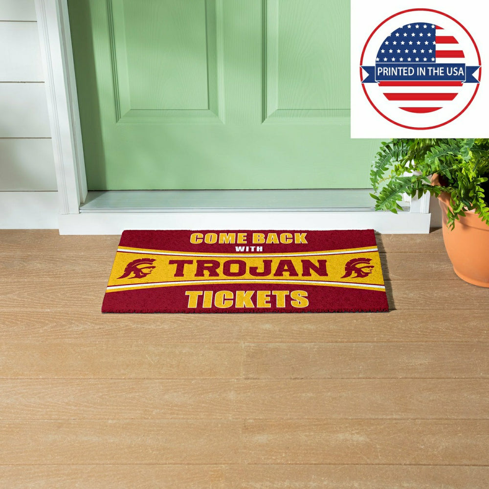 28" x 16" PVC Trapper Mat, Come Back with Tickets, University of South, Collegiate