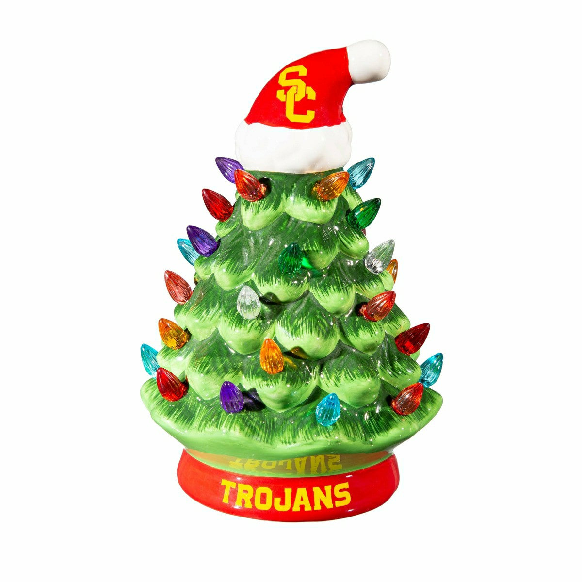 University of Southern California 8" LED Ceramic Christmas Tree, Collegiate, Home