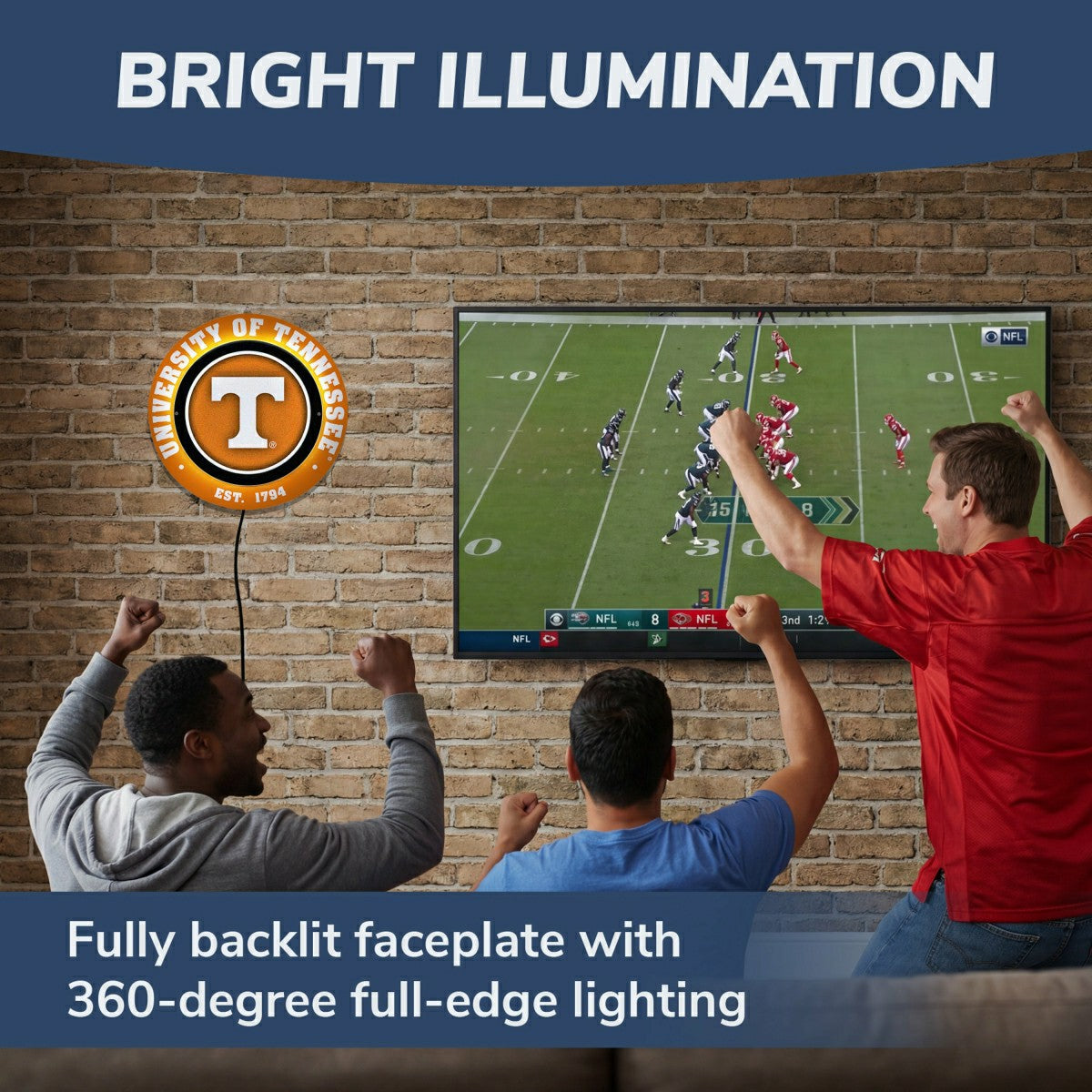 University of Tennessee, Metal Lite, Round, Collegiate