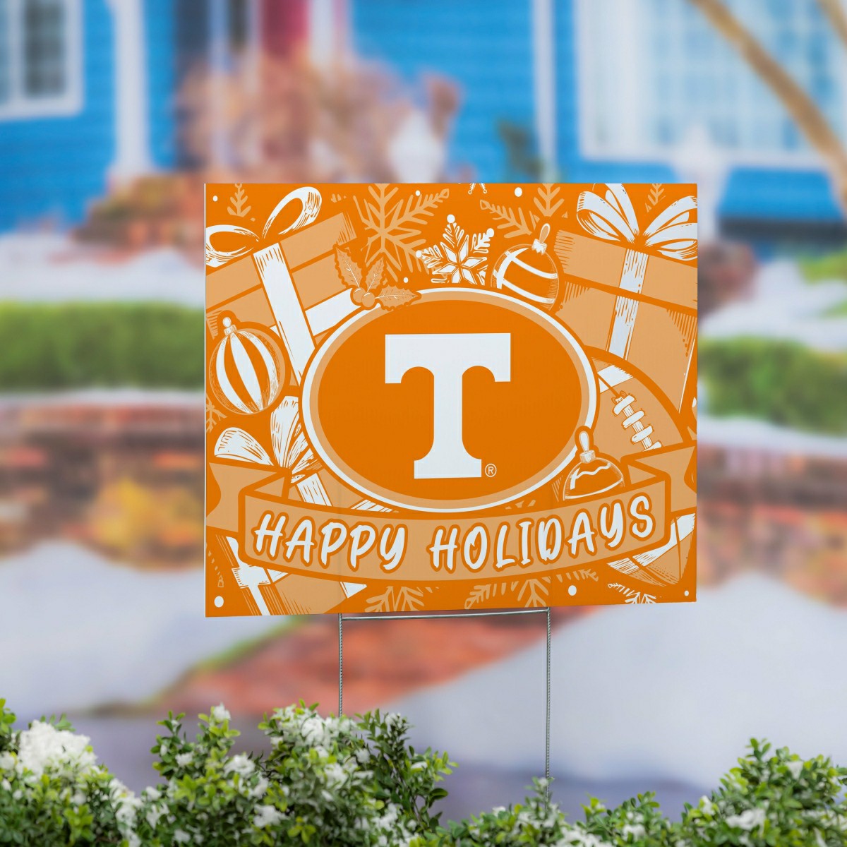 University of Tennessee Yard Sign, Holiday, Collegiate, Home
