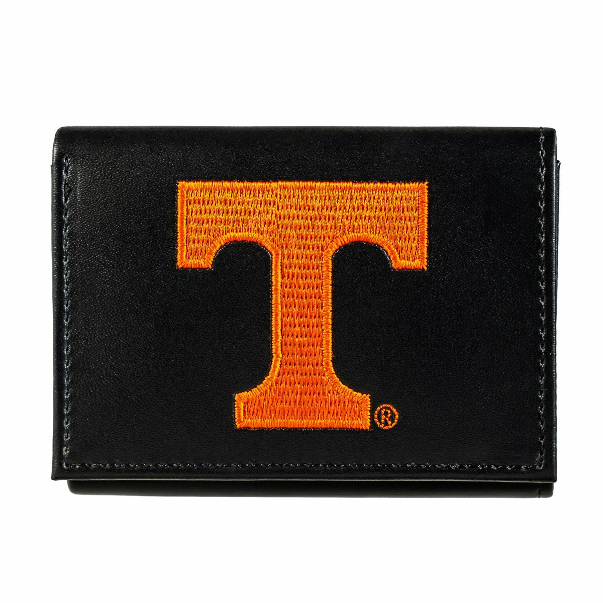 University of Tennessee Black Tri-Fold Embroidered Wallet w/ RFID Blocking, Collegiate, Home